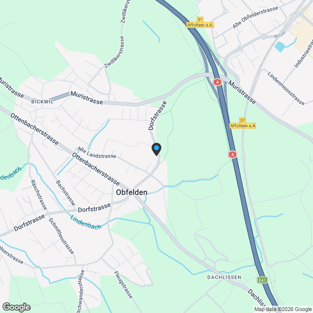 Zweiklang Obfelden - Exklusives Neubauprojekt: Freistehende Einfamilienhäuser in Obfelden - Karte
