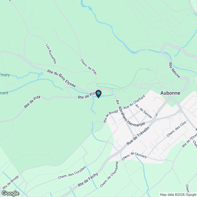 Aubonne | Parcelle rare 945 m² – Permis en force – Construction immédiate - Karte