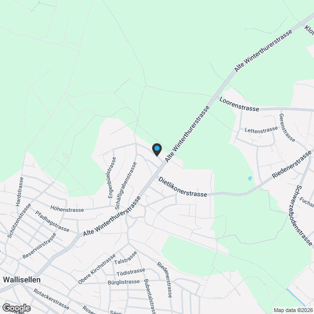 Neubau 4.5 Zimmer-Doppeleinfamilienhaus in Wallisellen mit aussergewöhnlicher Architektur - Karte