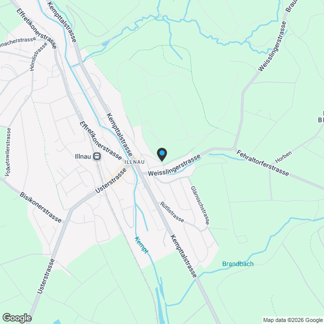 Neubauprojekt Hornstrasse, Illnau - Karte