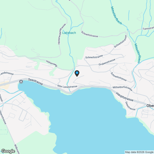 Moderne 3.5-Zimmer-Neubauwohnung mit Panorama Seeblick in Oberägeri - auch ideal als Kapitalanlage - Karte