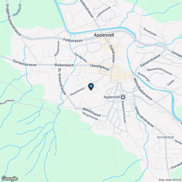 Attraktive 3.5-Zimmer-Dachwohnung in Appenzell - Karte