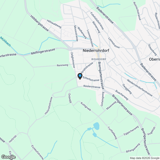 Attikawohnung in Niederrohrdorf - Karte