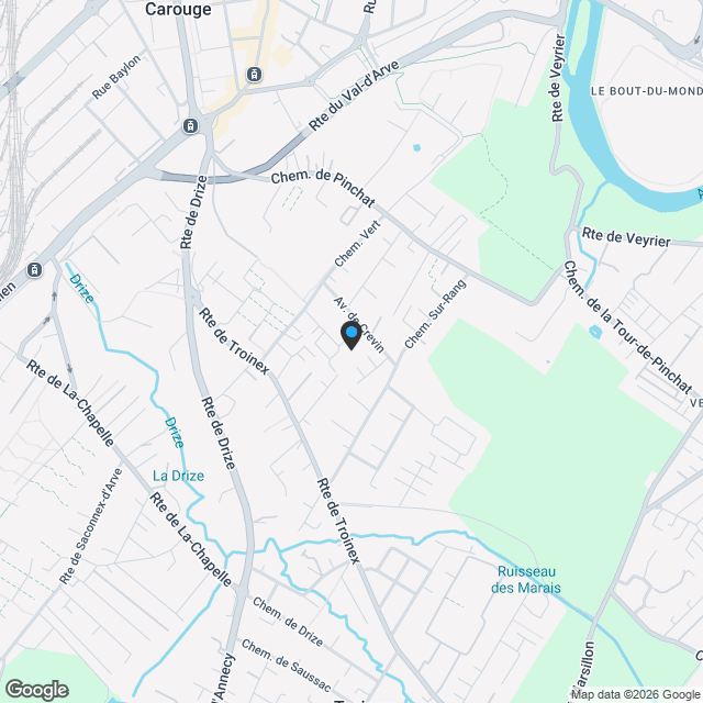 Nouvelle promotion sur le Plateau de Vessy : magnifique Villa A - Karte