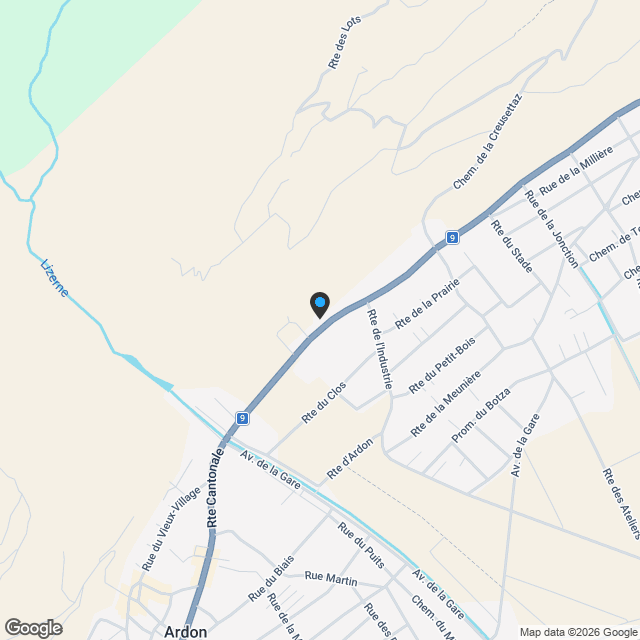 PERLE RARE AVEC UN IMMENSE TERRAIN À VÉTROZ - Karte