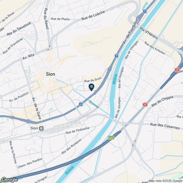Aubépines22 - 4.5 pièces neuf au coeur de Sion - Karte