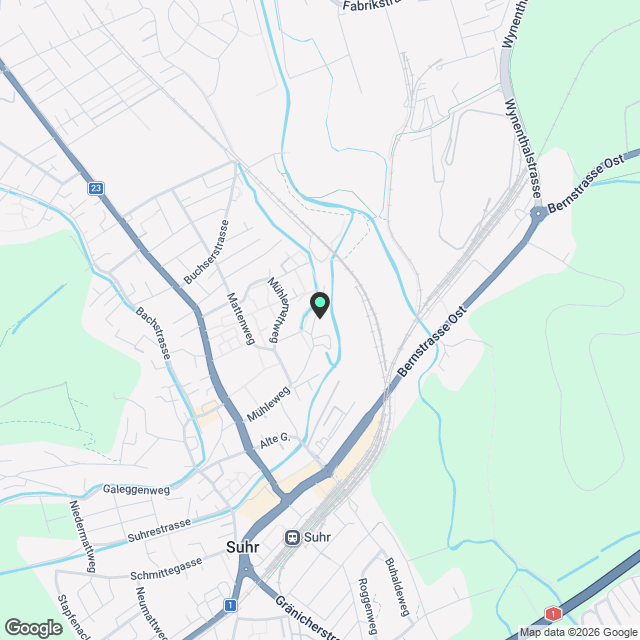 2.5 Zimmerwohnung in Suhr - Karte