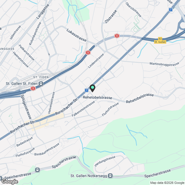 Moderne 4.5-Zimmer-Wohnung in St. Gallen - Karte