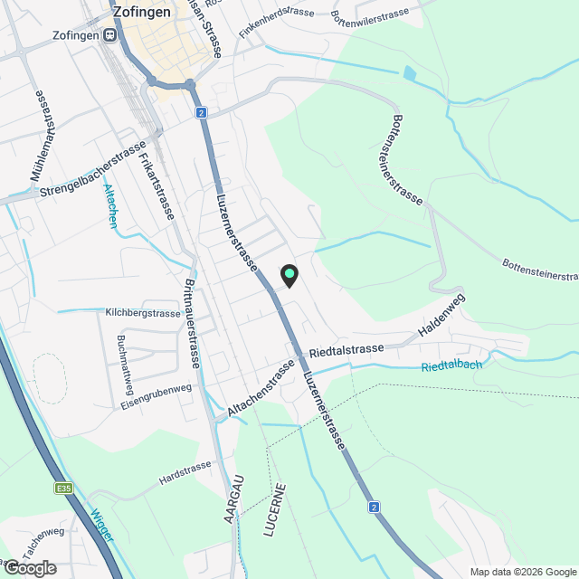 Helle 3.5 Zimmer Dachwohnung mit grossem Balkon - Karte