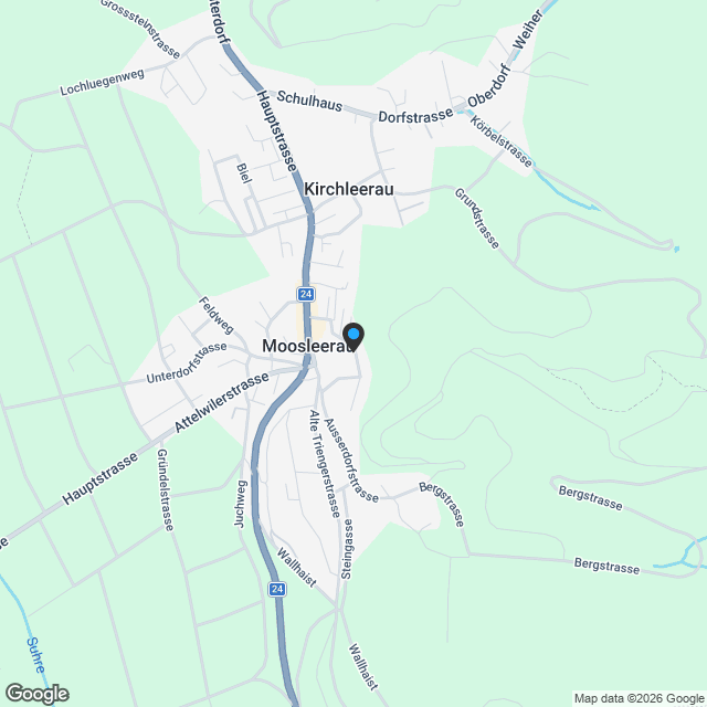 Neubau-EFH in Moosleerau mit Garten und Galerie - Karte