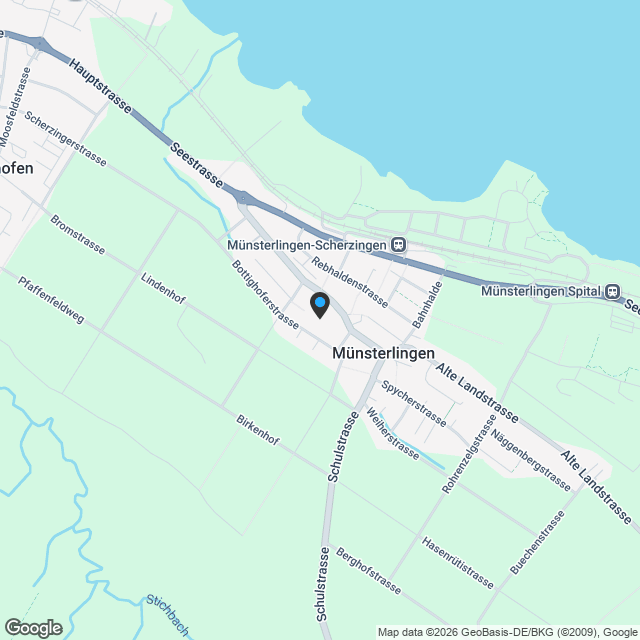 NEUBAU EFH B mit Keller, Garage & Carport - Scherzingen TG - Karte