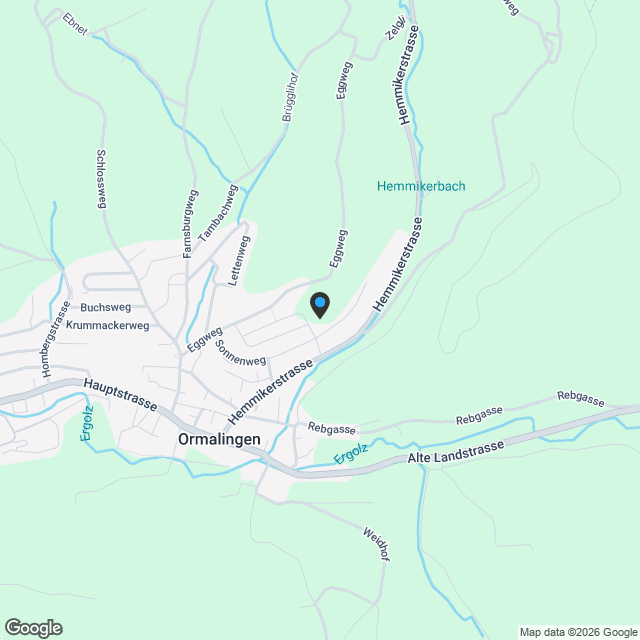Moderne Eigentumswohnung mit hohen Decken mitten in Ormalingen - Karte