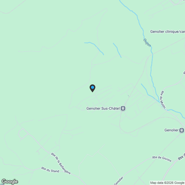 Maison moderne vue lac et montagnes - Karte