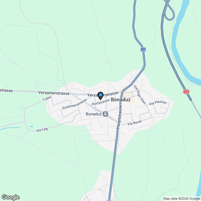 Moderne 5.5-Zimmerwohnung in Bonaduz an ruhiger Lage - Karte
