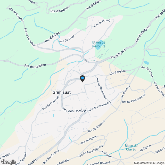 Appartement  neuf en duplex avec une vue splendide proche de Sion - Karte