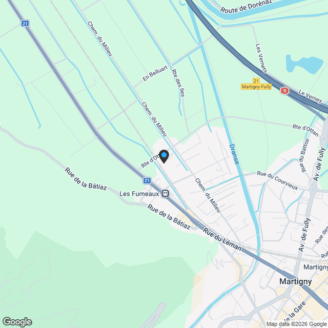 Appartement 4.5 pièces à Martigny - Karte