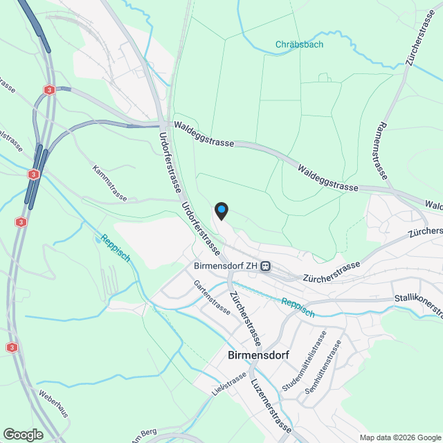 Moderne 3.5-Zimmer-Gartenwohnung  The View Residence, Birmensdorf - Karte