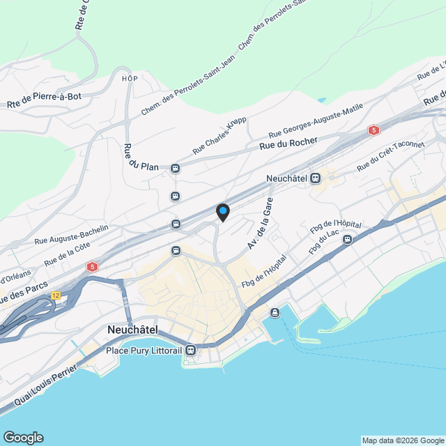 Alpes 7, votre nouveau projet à Neuchâtel - Karte