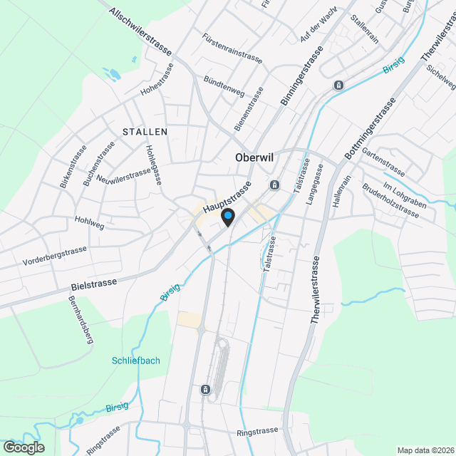 Modernes 4.5-Zimmer-Neubau-Einfamilienhaus in ruhiger, zentralen Lage von Oberwil BL - Karte
