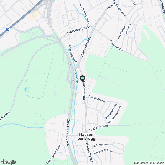 Moderne 2.5-Zimmer-Neubau-Wohnung in Hausen AG - Karte