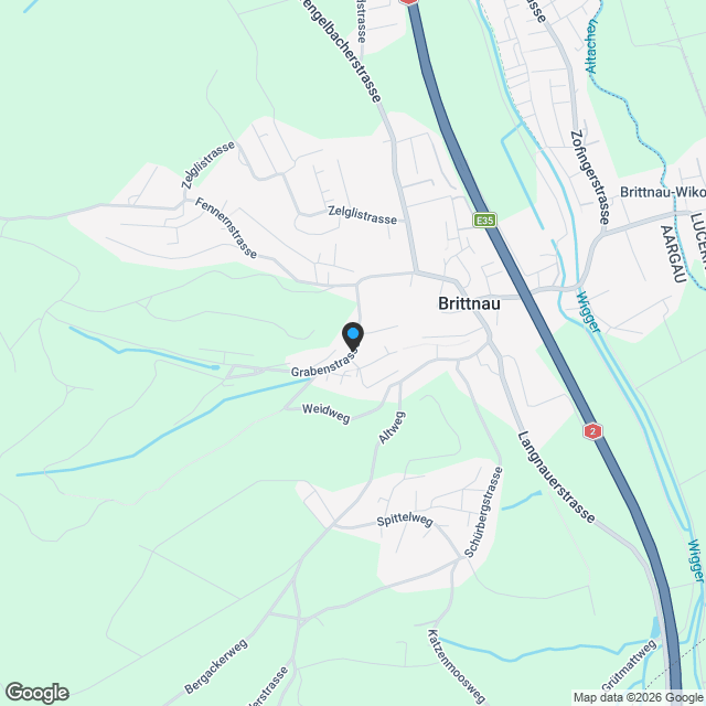 XXL 5.5-Zimmer-Doppeleinfamilienhaus Neubau in ruhiger Lage von Brittnau - Karte