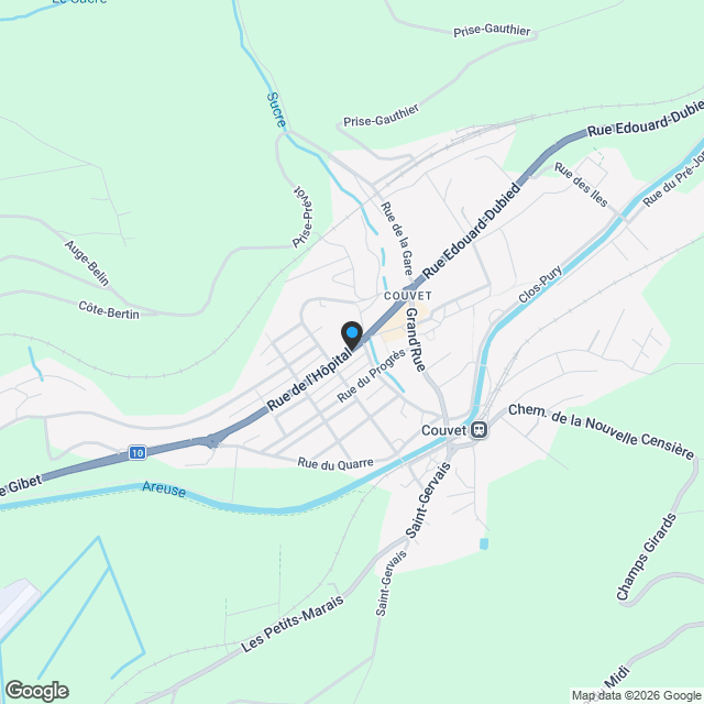 2108 Couvet/NE Vente d'une nouvelle villa familiale sur parcelle de 771 m2 de terrain - Karte