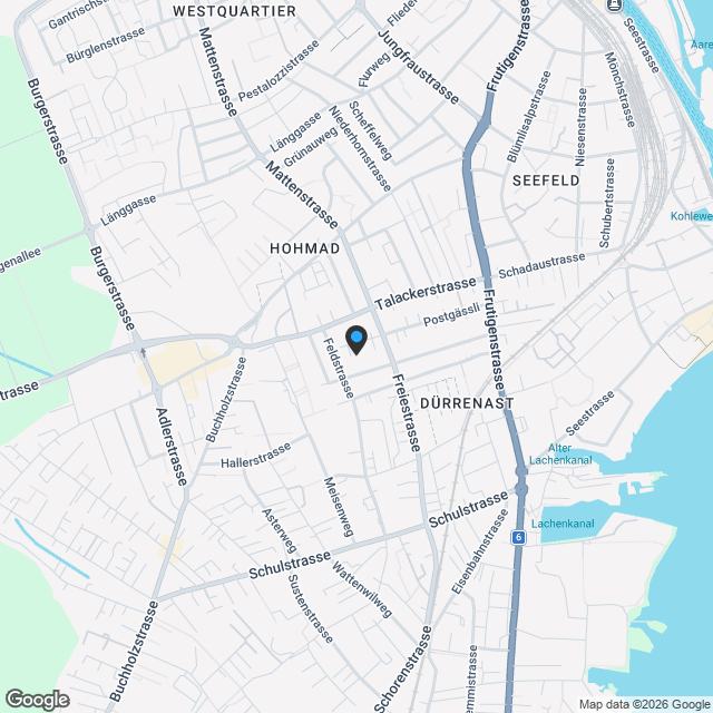 Zentral, modern, exklusiv - 4 Eigentumswohnungen im Postgässli - Karte