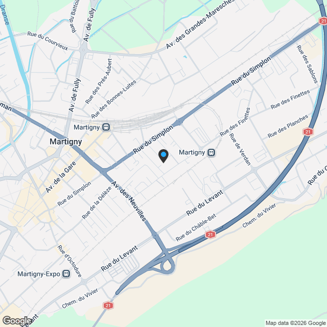 DERNIER- 3.5PCES NEUF - 2EME ETAGE - MARTIGNY - Karte