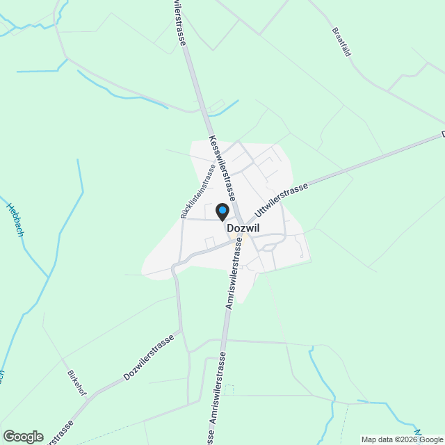 (B02) 3.5-Zi.-Gartenwohnung mit 207 m2 Grünbereich in Dozwil - Karte