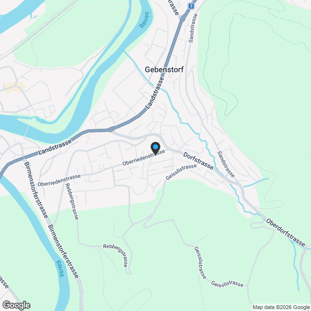 Wohnung in Gebenstorf - Karte