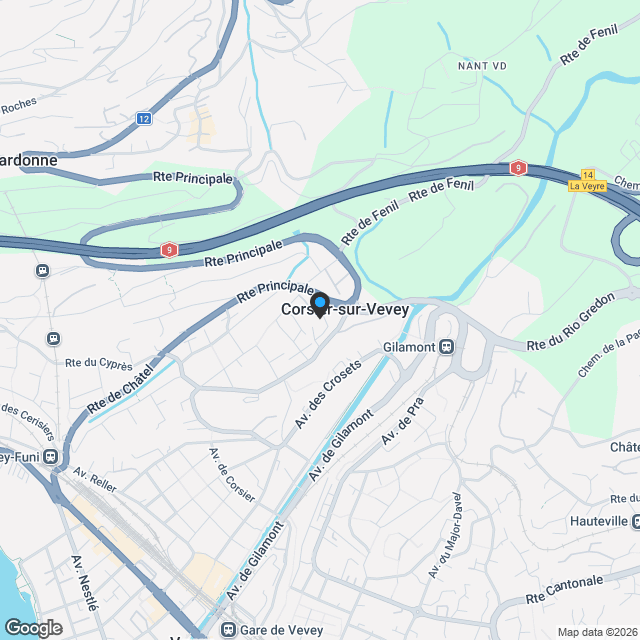Appartement 3.5 pièces à Corsier-sur-Vevey - Karte
