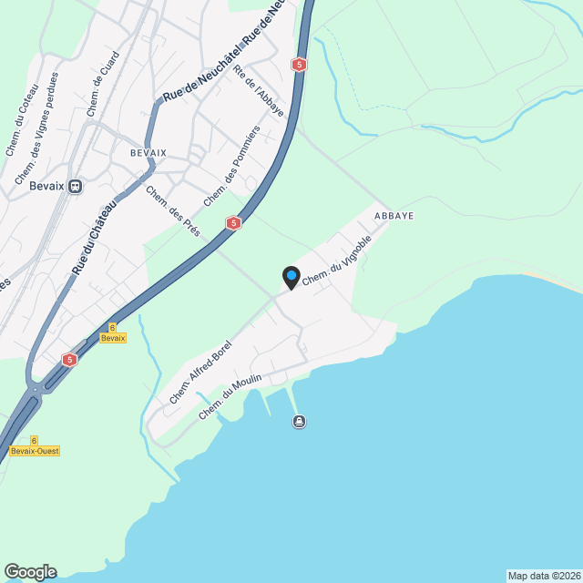 Les Capites - Bevaix - Karte