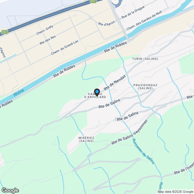 Aux portes de Sion : 2.5 pièces avec balcon - Karte