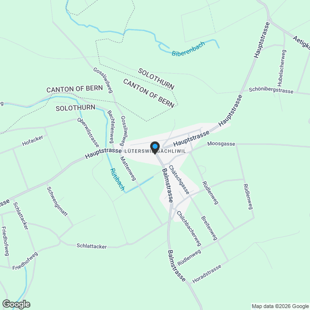 2.5-Zimmer-Neubau-Eigentumswohnung mit Weitblick in Lüterswil (Bucheggberg) - Karte