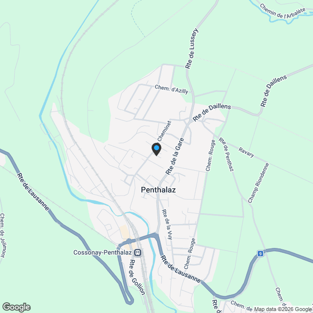 Appartement neuf 4.5 pièces avec loggia au coeur de Penthalaz - Karte