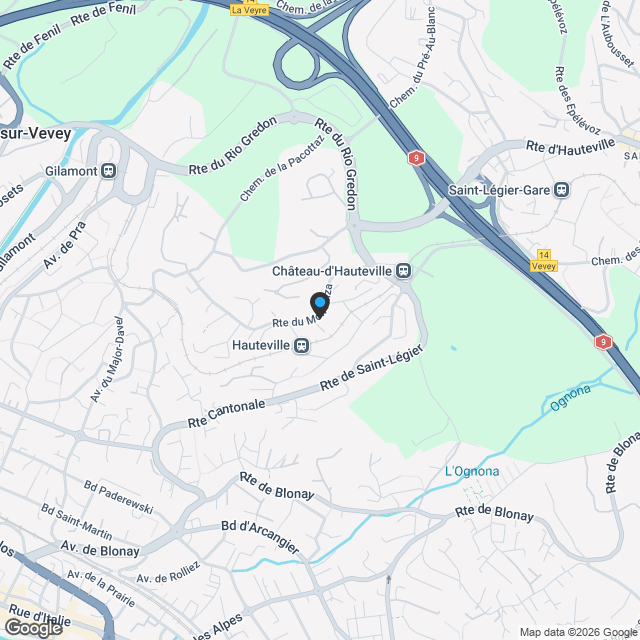 Villa individuelle 5.5 pièces à St-Légier-La Chiésaz - Karte