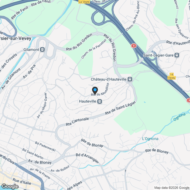 Villa individuelle 5.5 pièces à St-Légier-La Chiésaz - Karte