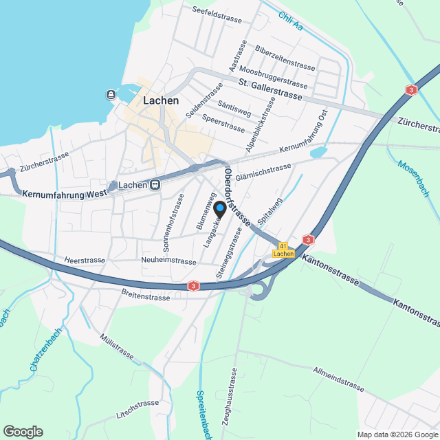 THE FIVE – Zwei exklusive Doppelhaushälften in Lachen SZ - Karte