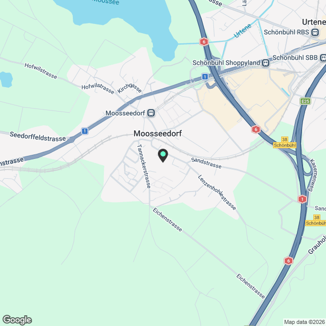 Moosseedorf – Wohnen im Park - Karte