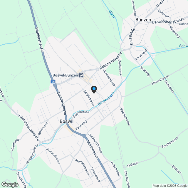 Klimafreundlich & zentral – Wohnen im Projekt «Zentrum» in Boswil - Karte