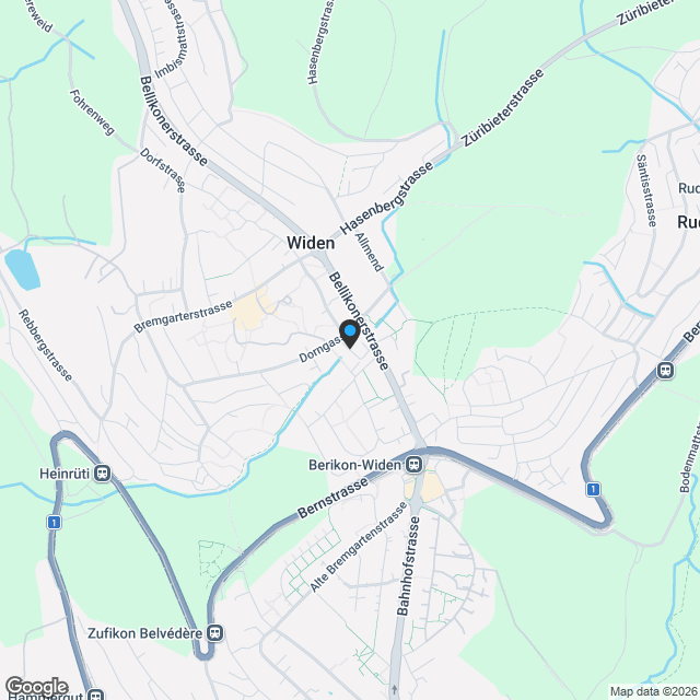 Gartenwohnung 3.5 Zimmer - Karte