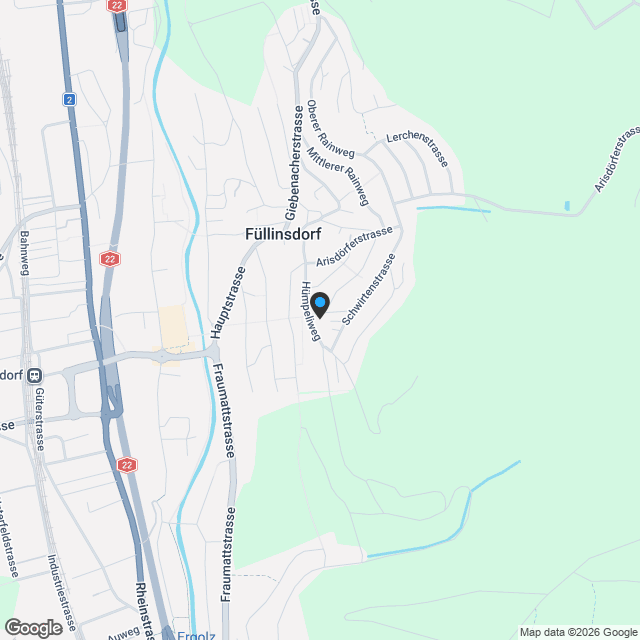 Nur noch ein Haus von drei bewilligten Premium-Reihenhäusern frei - Karte