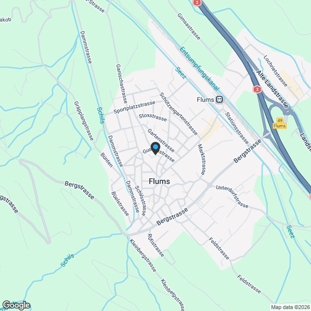 Projektankündigung: Heimetli Flums - Karte