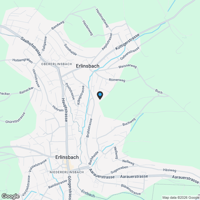 «Gartenweg» Erlinsbach - Letzte Terrassenwohnung - Karte