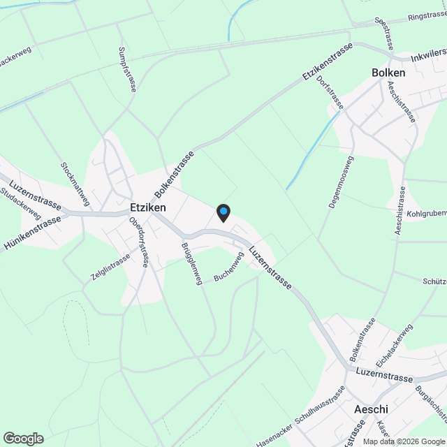 Moderne 3.5-Zimmer-Dachgeschosswohnung in ruhiger Lage von Etziken - Karte