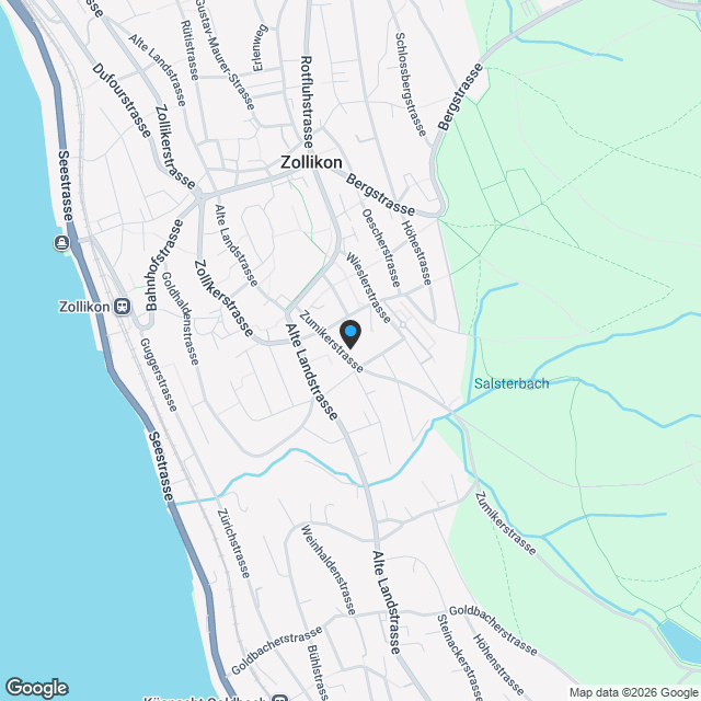CASA MEZZA LUNA – Exklusives Wohnen im Herzen von Zollikon - Karte