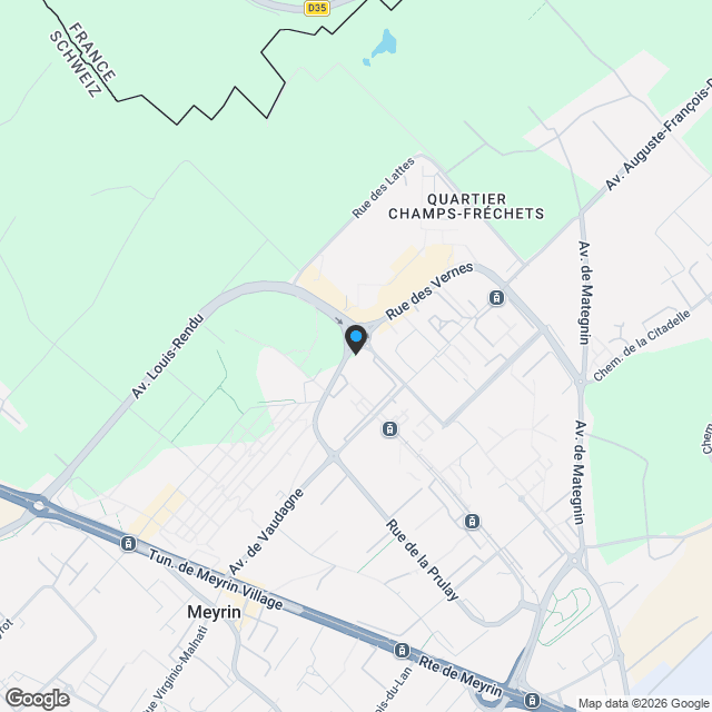 Villas contemporaine à Meyrin - Karte