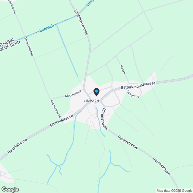 5.5-Zimmer-Einfamilienhaus, Neubau 2027, grosser Garten, Limpach - Karte