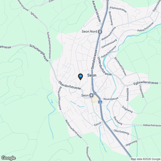 4.5 Neubauwohnung mit Sicht auf Seon AG - Karte