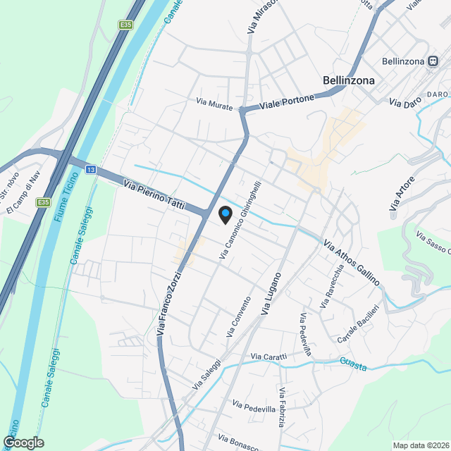 BELLINZONA - VENDESI NUOVO 3.5 LOCALI CON AMPIA TERRAZZA - Karte